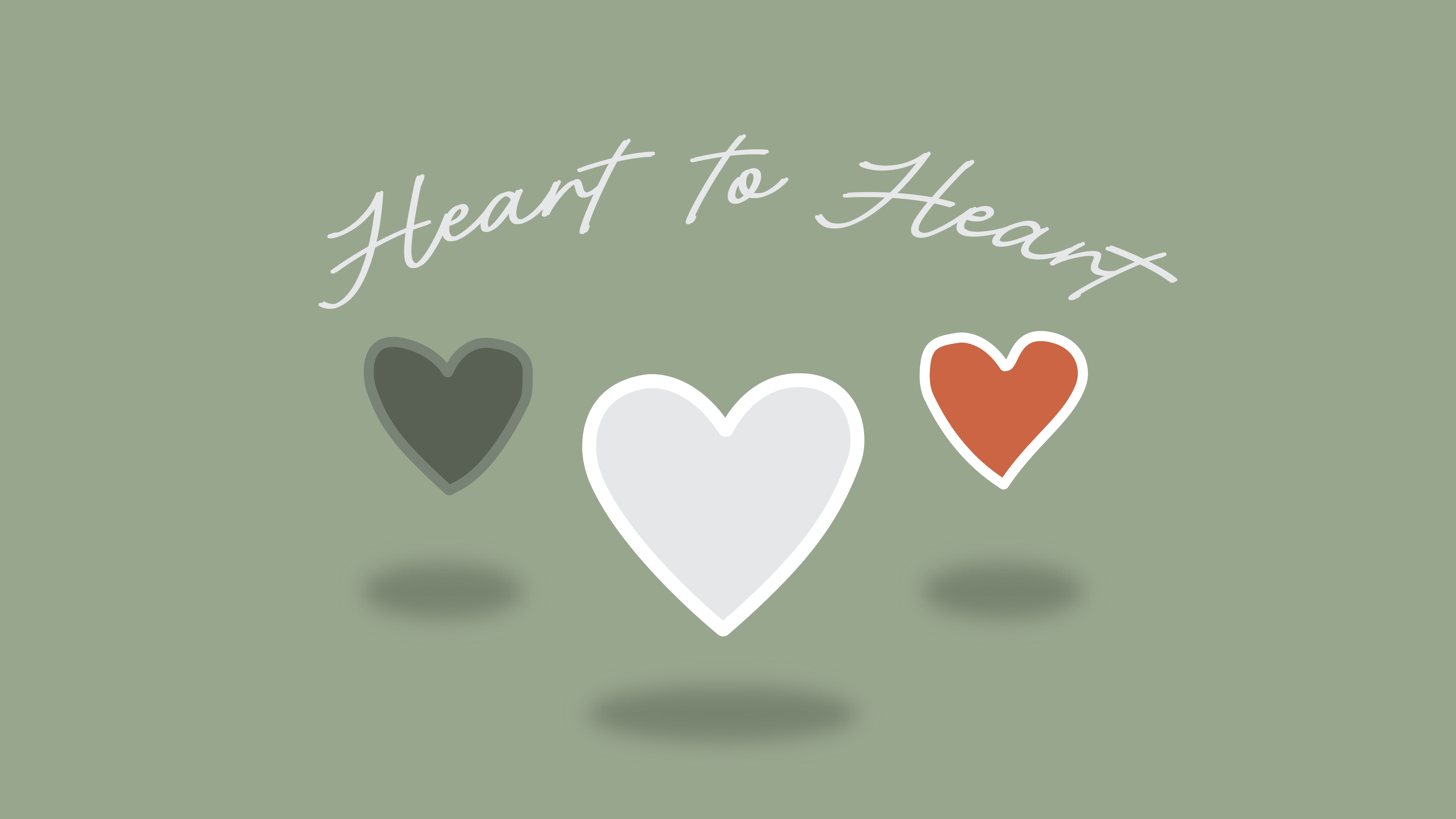Heart to Heart Image with Background